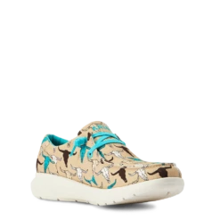 Ariat® Ladies Hilo Multi-Color Steerhead Print Shoes 10042517