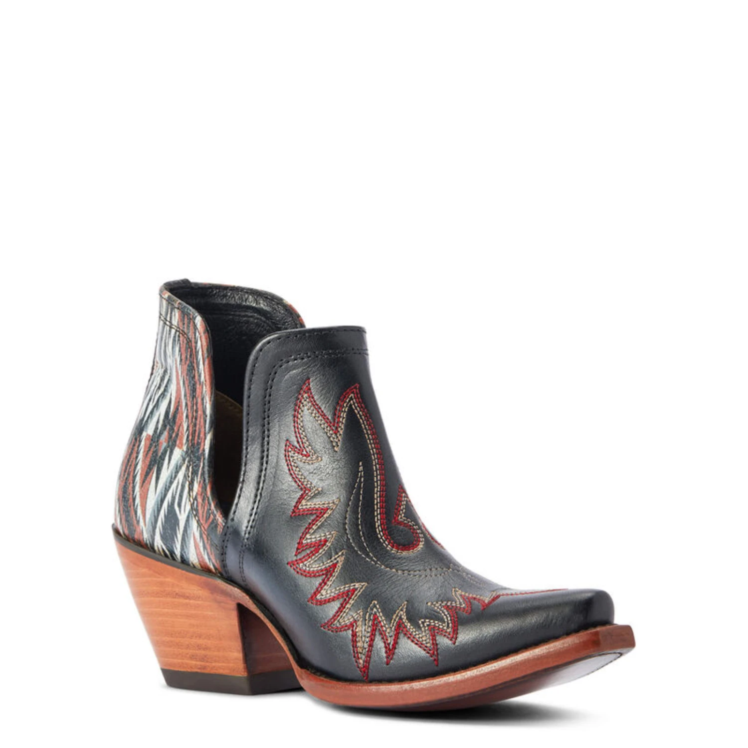 Ariat® Ladies Dixon Chimayo New Mexico Roja Black Booties 10042580 4 Ariat® Ladies Dixon Chimayo New Mexico Roja Black Booties 10042580 - Image 4