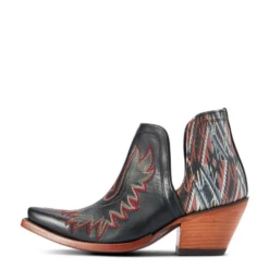 Ariat® Ladies Dixon Chimayo New Mexico Roja Black Booties 10042580 9 Ariat® Ladies Dixon Chimayo New Mexico Roja Black Booties 10042580 -Western Cowboy 10042580d