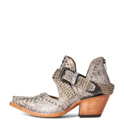Ariat Ladies Dixon Rock 'N' Roll Silver Snake Print Booties 10036016 -Western Cowboy 1280 wOuqlxheRu80