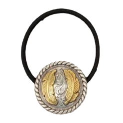 Blazin Roxx® Ladies Feathered Concho Hair Tie 30482