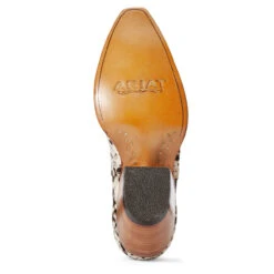 Ariat Ladies Dixon Brown & White Cowhide Ankle Bootie 10033882 -Western Cowboy 57 25c6f75c 8541 4474 b335 e666427edb1f