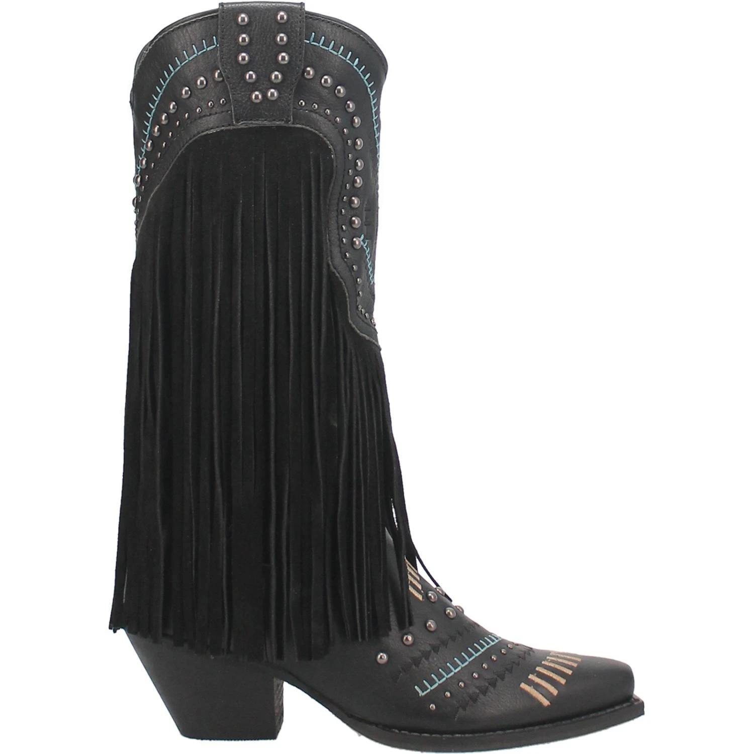 Dingo® Ladies Black Gypsy Fringe Boot DI737-BK 4 Dingo® Ladies Black Gypsy Fringe Boot DI737-BK - Image 4