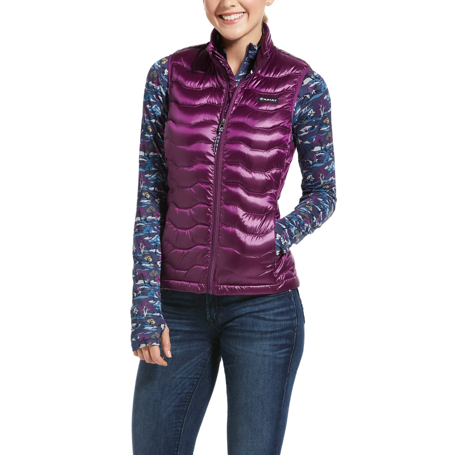 Ariat Ladies Ideal 3.0 Down Insulated Imperial Violet Vest 10032644 1 Ariat Ladies Ideal 3.0 Down Insulated Imperial Violet Vest 10032644