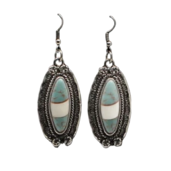 Blazin Roxx Ladies DanglingTurquoise Earrings D4600110