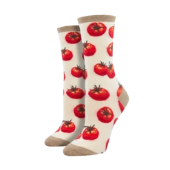 SockSmith Ladies Toe-May-Toes Ivory Crew Socks WNC2576-IVR