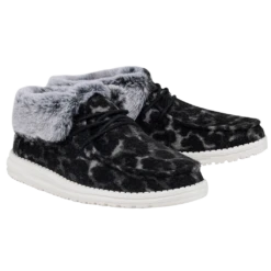 Hey Dude Ladies Britt Abstract Grey Leopard Shoes 121773280