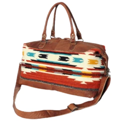 American Darling Muti-Color Aztec & Serape Brown Duffle Bag ADBG460I
