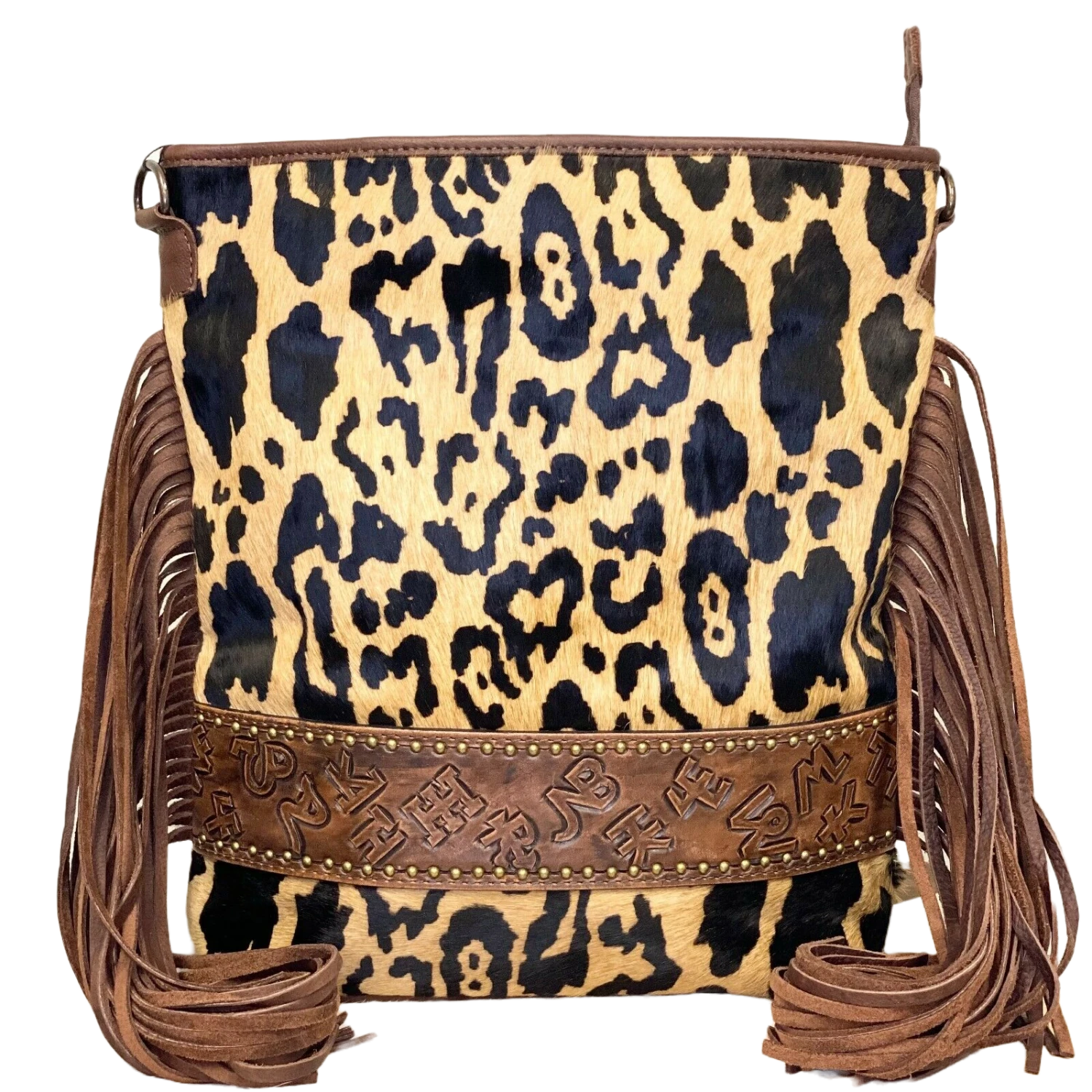 American Darling Jaguar Cowhide Crossbody ADBG316JAU 1 American Darling Jaguar Cowhide Crossbody ADBG316JAU