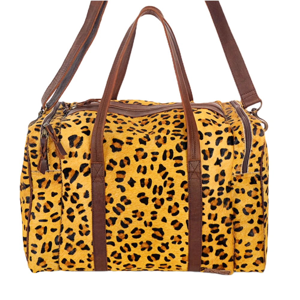 American Darling Small Cheetah Cowhide Duffle Bag ADBG254CHE 1 American Darling Small Cheetah Cowhide Duffle Bag ADBG254CHE