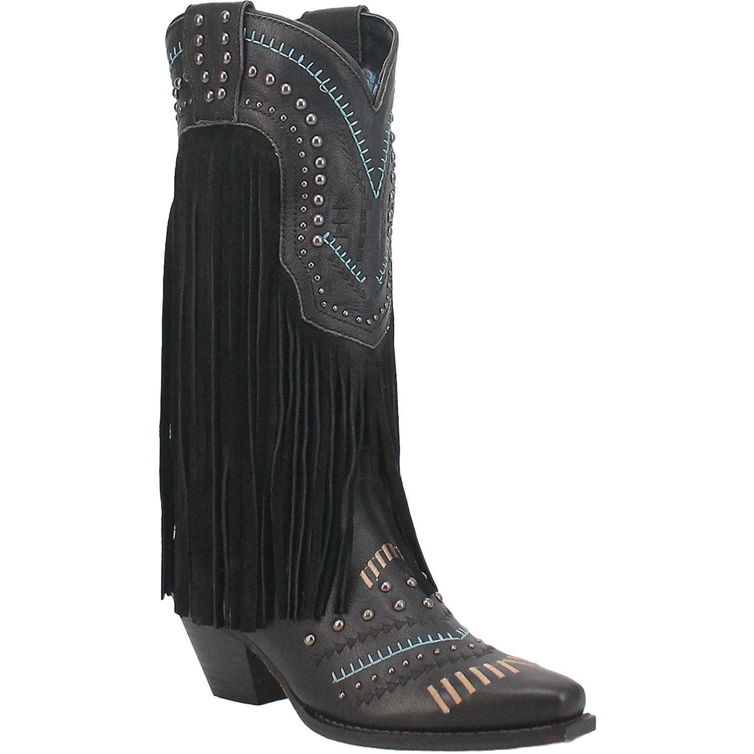 Dingo® Ladies Black Gypsy Fringe Boot DI737-BK 1 Dingo® Ladies Black Gypsy Fringe Boot DI737-BK
