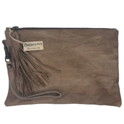 Liberty Black Ladies Albani Taupe Brown Wristlet Purse LBBG617-ATB