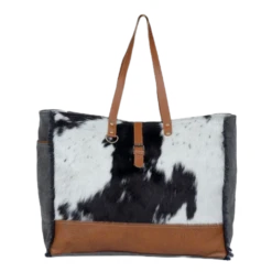 Myra Bag Ladies Matty Affair Canvas & Hairon Tote Bag S-3332