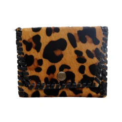 Myra Bag All Eyeballs Hair-On Leopard Print Coin Purse S-2971