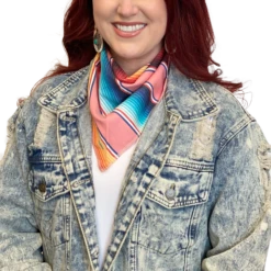 Sweet Texas Treasures Ladies Single Layer Stripped Wild Rag STT826