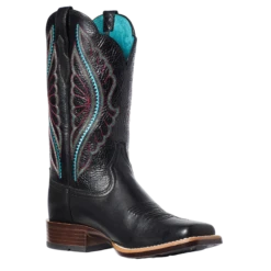 Ariat Ladies Primetime True Black Square Toe Boots 10035934