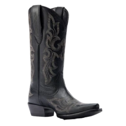 Ariat® Ladies Jennings Stretchfit Black Deertan Western Boots 10044501