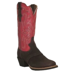 Justin Ladies Cherry Stampede Square Toe Saddle Vamp Boots L7311
