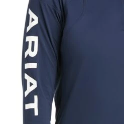 Ariat® Ladies Auburn Baselayer Team Navy 1/4 Zip Top 10034798 -Western Cowboy S21 WMS ENGL 10034798 detail02