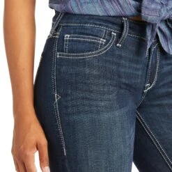 Ariat Ladies Isabel Mid Rise Wide Leg Trouser Jeans 10035790 -Western Cowboy S21 WMS WEST 10035790 detail03